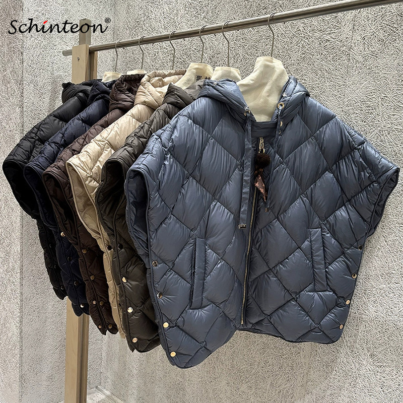 Street Fashion Shanghai - Schinteon Women's 90% White Duck Down
