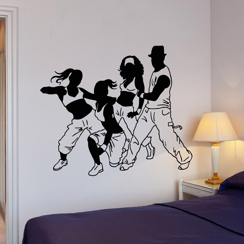 Street Fashion Youth - Vinyl applique dancing step youth room