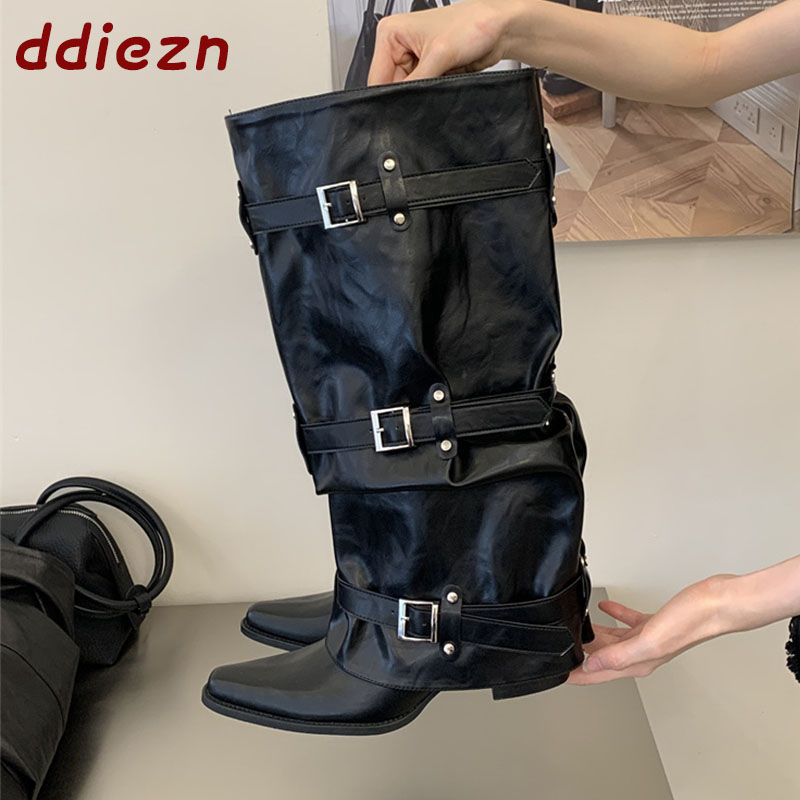 Street Fashion Styles - Black New Autumn Winter Narrow Band