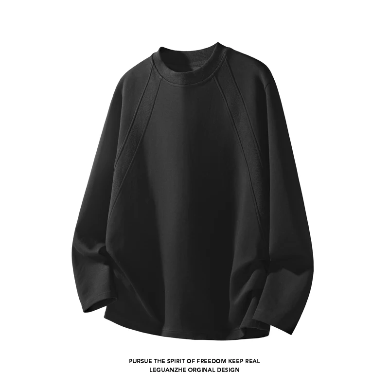 Street Fashion Casual - Men Fashion Raglan Seam Crew Neck