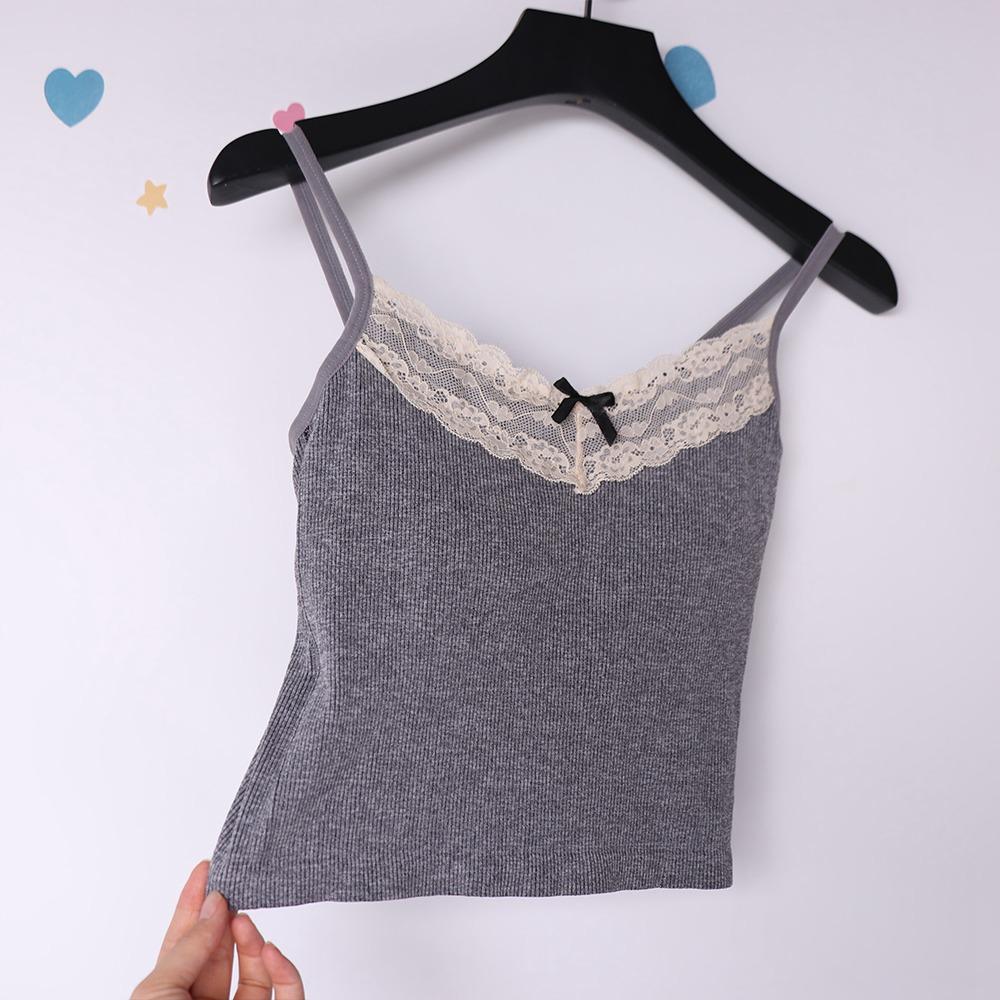 Fashion Lace Bow Vest Camisole - огляд і ціна Street Fashion Photographers