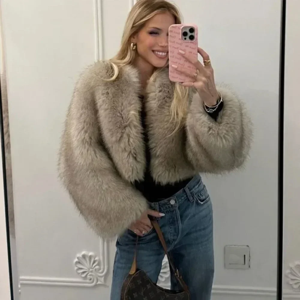 Faux Fur Jacket Women Street F - огляд і ціна Street Fashion Week