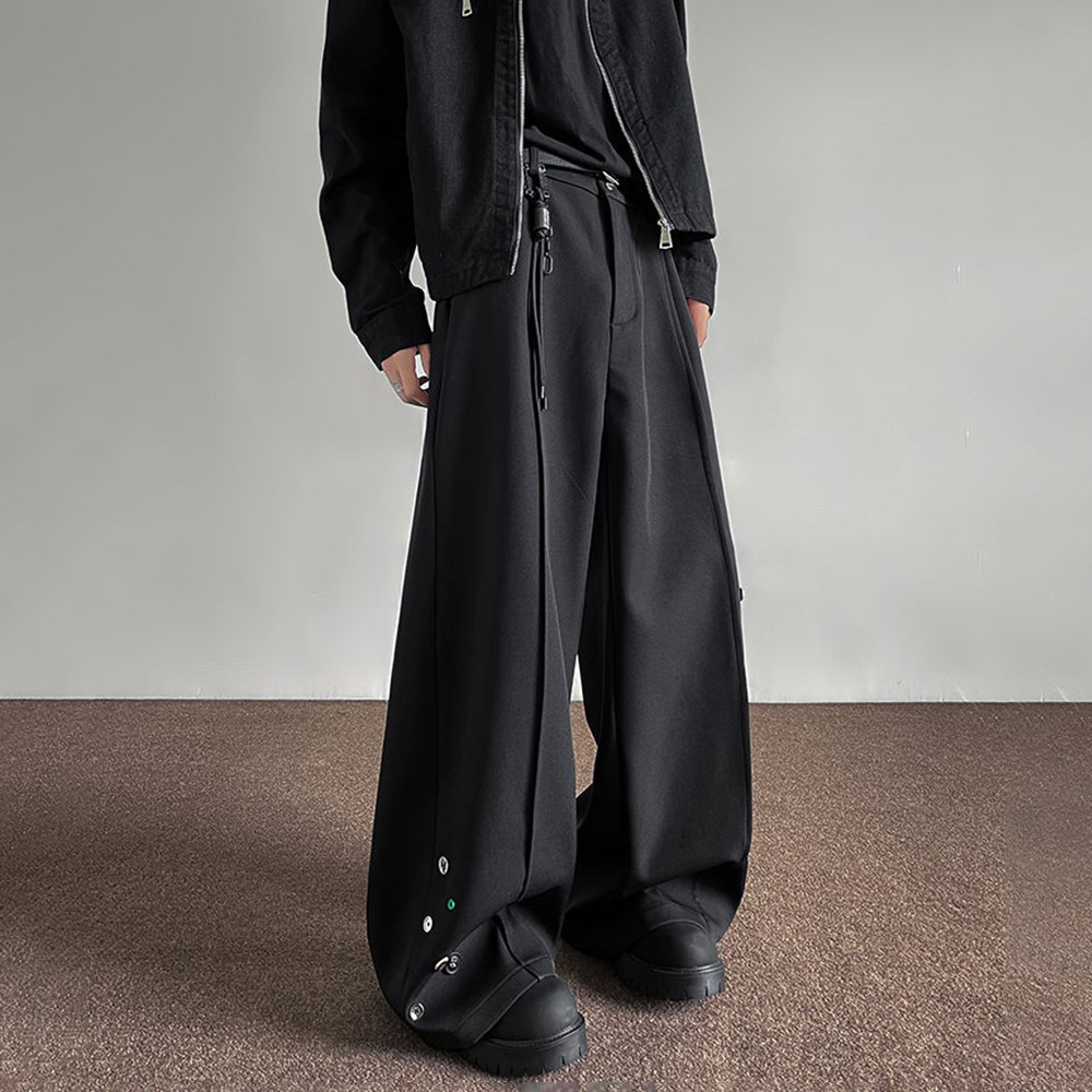 Mens Trousers Button Decoratio - огляд і ціна Street Fashion Youth