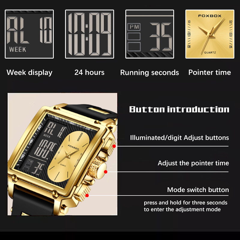 FOXBOX Electronic Man Watch Ca - огляд і ціна Street Fashion Week