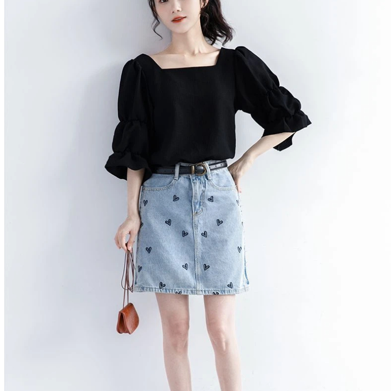 Pleated Short Sleeve Solid Kor - огляд і ціна Street Fashion Youth