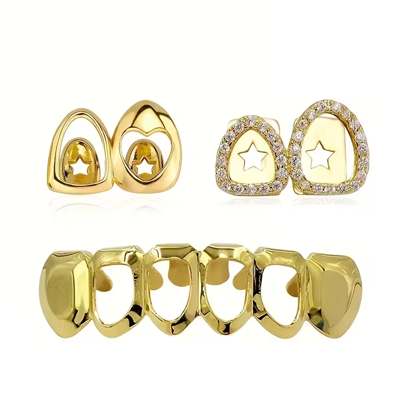 3Pcs Hip Hop Fashion Hollow-Ou - огляд і ціна Street Fashion Jewelry
